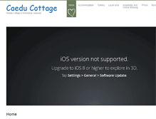 Tablet Screenshot of caedu-cottage.co.uk
